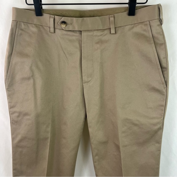 Jos A Bank Slim Fit Flat Front Khaki Pants 30x30 - Picture 3 of 8